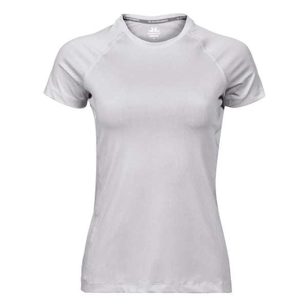 T-shirt Ladies cooldry tee bianco / S - personalizzabile con logo