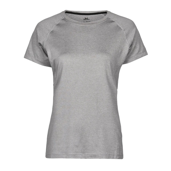 T-shirt Ladies cooldry tee grigio / S - personalizzabile con logo