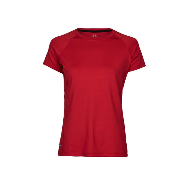 T-shirt Ladies cooldry tee rosso / S - personalizzabile con logo
