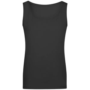 T-shirt Ladies Elastic Top nero / S - personalizzabile con logo