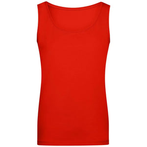 T-shirt Ladies Elastic Top rosso / S - personalizzabile con logo