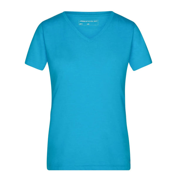 T-shirt Ladies Heather azzurro / S - personalizzabile con logo