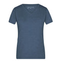 T-shirt Ladies Heather blu / S - personalizzabile con logo