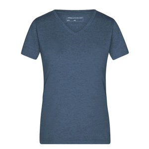 T-shirt Ladies Heather blu / S - personalizzabile con logo
