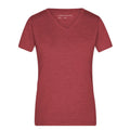 T-shirt Ladies Heather bordeaux / S - personalizzabile con logo