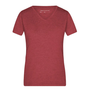 T-shirt Ladies Heather bordeaux / S - personalizzabile con logo
