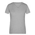 T-shirt Ladies Heather grigio / S - personalizzabile con logo