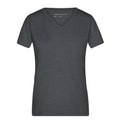 T-shirt Ladies Heather nero / S - personalizzabile con logo