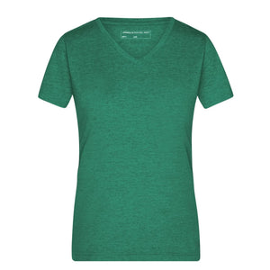 T-shirt Ladies Heather verde / S - personalizzabile con logo