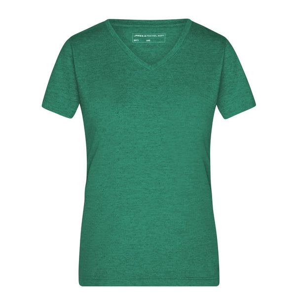 T-shirt Ladies Heather verde / S - personalizzabile con logo