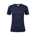 T-shirt Ladies Interlock Tee blu / S - personalizzabile con logo