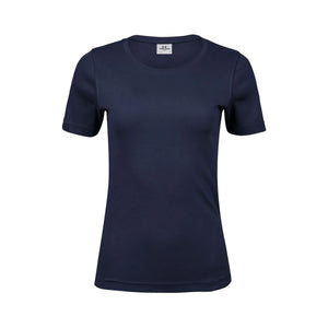T-shirt Ladies Interlock Tee blu / S - personalizzabile con logo