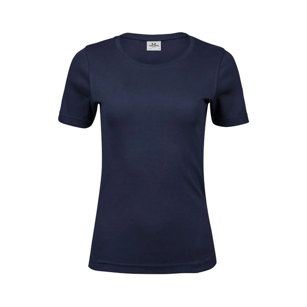 T-shirt Ladies Interlock Tee blu / S - personalizzabile con logo