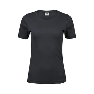 T-shirt Ladies Interlock Tee grigio / S - personalizzabile con logo