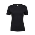 T-shirt Ladies Interlock Tee nero / S - personalizzabile con logo