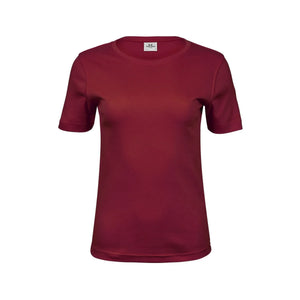 T-shirt Ladies Interlock Tee rosso / S - personalizzabile con logo