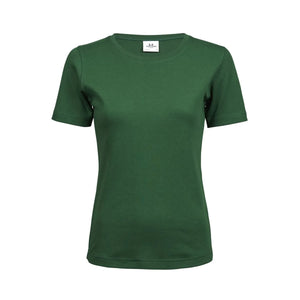 T-shirt Ladies Interlock Tee verde / S - personalizzabile con logo