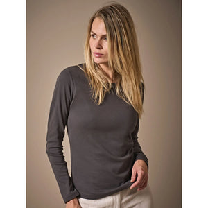 T-shirt Ladies Long Sleeve Interlock Tee - personalizzabile con logo
