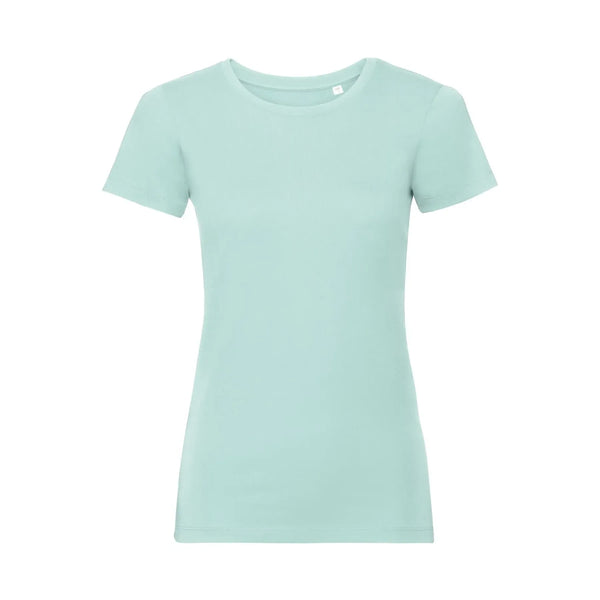 T-shirt Ladies Pure Organic azzurro / XS - personalizzabile con logo