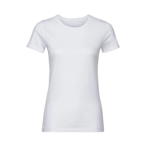 T-shirt Ladies Pure Organic bianco / XS - personalizzabile con logo