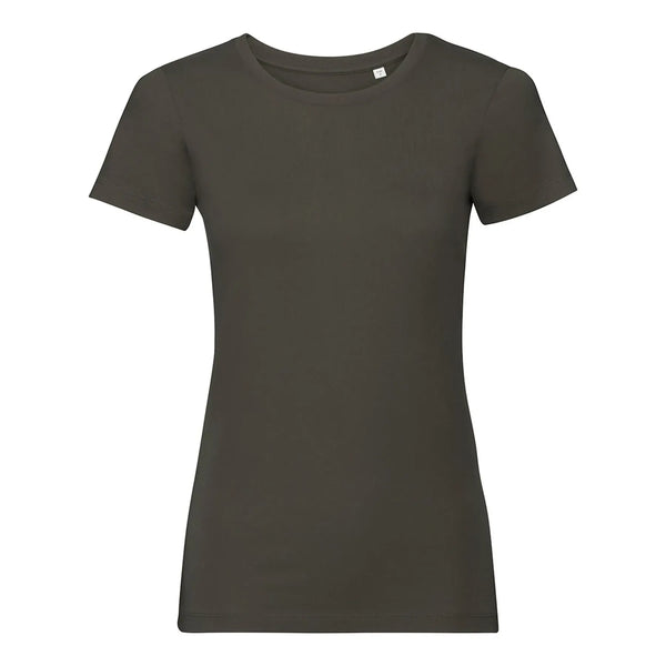 T-shirt Ladies Pure Organic Dark Olive / XS - personalizzabile con logo