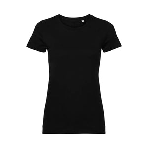 T-shirt Ladies Pure Organic nero / XS - personalizzabile con logo