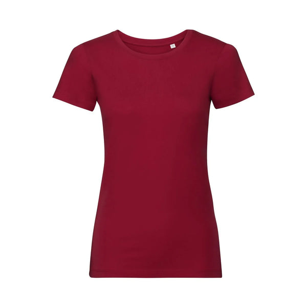 T-shirt Ladies Pure Organic rosso / XS - personalizzabile con logo
