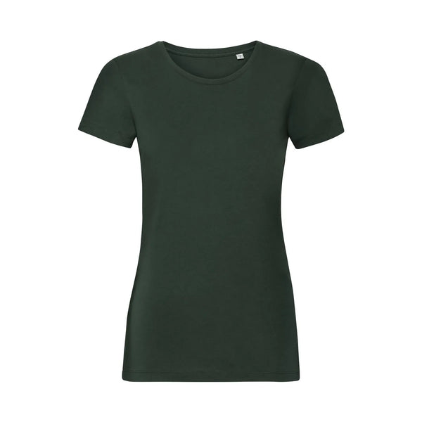 T-shirt Ladies Pure Organic verde / XS - personalizzabile con logo