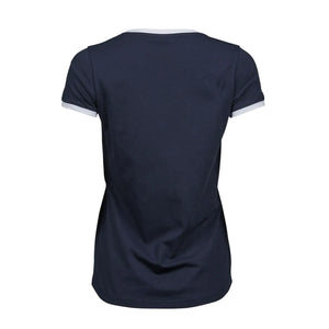 T-shirt Ladies Ringer Tee - personalizzabile con logo