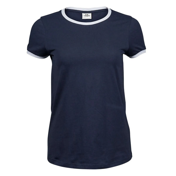 T-shirt Ladies Ringer Tee - personalizzabile con logo