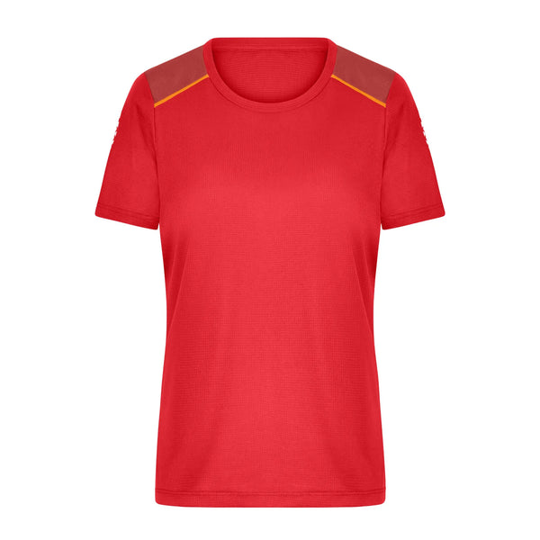 T-shirt Ladies Running Grs rosso / XS - personalizzabile con logo