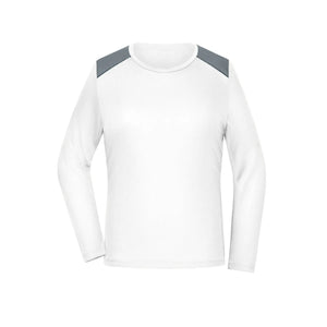 T-shirt Ladies Running Shirt maniche lunghe Grs bianco / XS - personalizzabile con logo