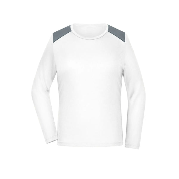 T-shirt Ladies Running Shirt maniche lunghe Grs bianco / XS - personalizzabile con logo