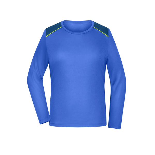 T-shirt Ladies Running Shirt maniche lunghe Grs blu / XS - personalizzabile con logo