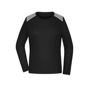 T-shirt Ladies Running Shirt maniche lunghe Grs nero / XS - personalizzabile con logo