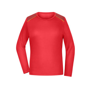 T-shirt Ladies Running Shirt maniche lunghe Grs rosso / XS - personalizzabile con logo