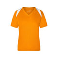 T-shirt Ladies Running-t arancione / S - personalizzabile con logo