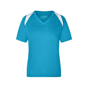 T-shirt Ladies Running-t azzurro / S - personalizzabile con logo