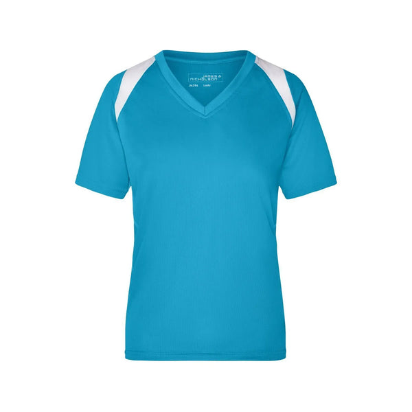 T-shirt Ladies Running-t azzurro / S - personalizzabile con logo