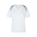 T-shirt Ladies Running-t bianco / S - personalizzabile con logo