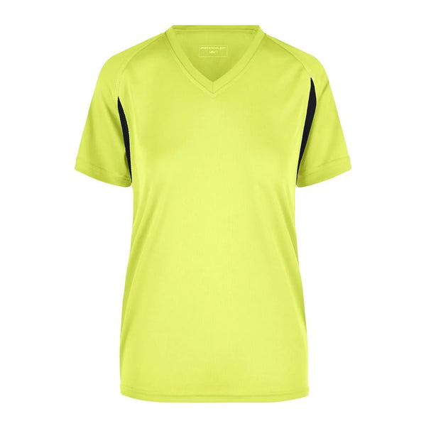 T-shirt Ladies Running-t giallo / XS - personalizzabile con logo