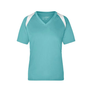T-shirt Ladies Running-t mint/white / S - personalizzabile con logo