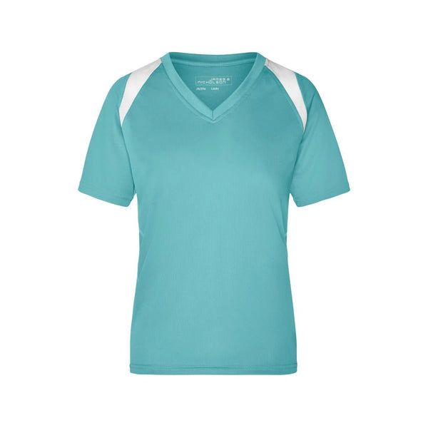 T-shirt Ladies Running-t mint/white / S - personalizzabile con logo