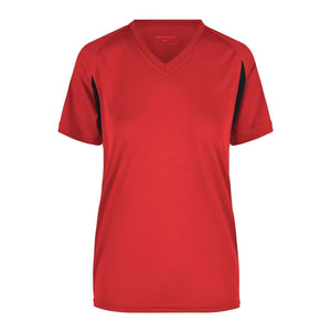 T-shirt Ladies Running-t rosso / XS - personalizzabile con logo