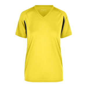 T-shirt Ladies Running-t yellow/black / XS - personalizzabile con logo