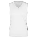 T-shirt Ladies Running Tank bianco / S - personalizzabile con logo