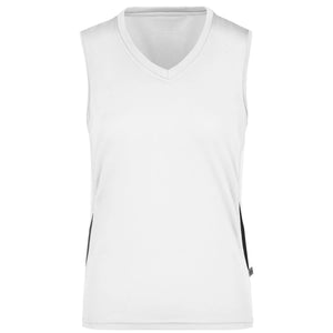 T-shirt Ladies Running Tank bianco / S - personalizzabile con logo