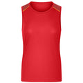 T-shirt Ladies Running Tank Grs rosso / XS - personalizzabile con logo
