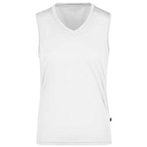 T-shirt Ladies Running Tank white/white / S - personalizzabile con logo