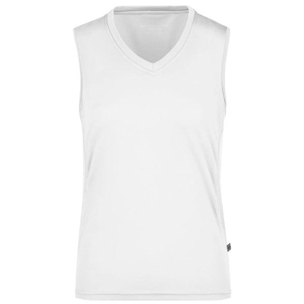 T-shirt Ladies Running Tank white/white / S - personalizzabile con logo